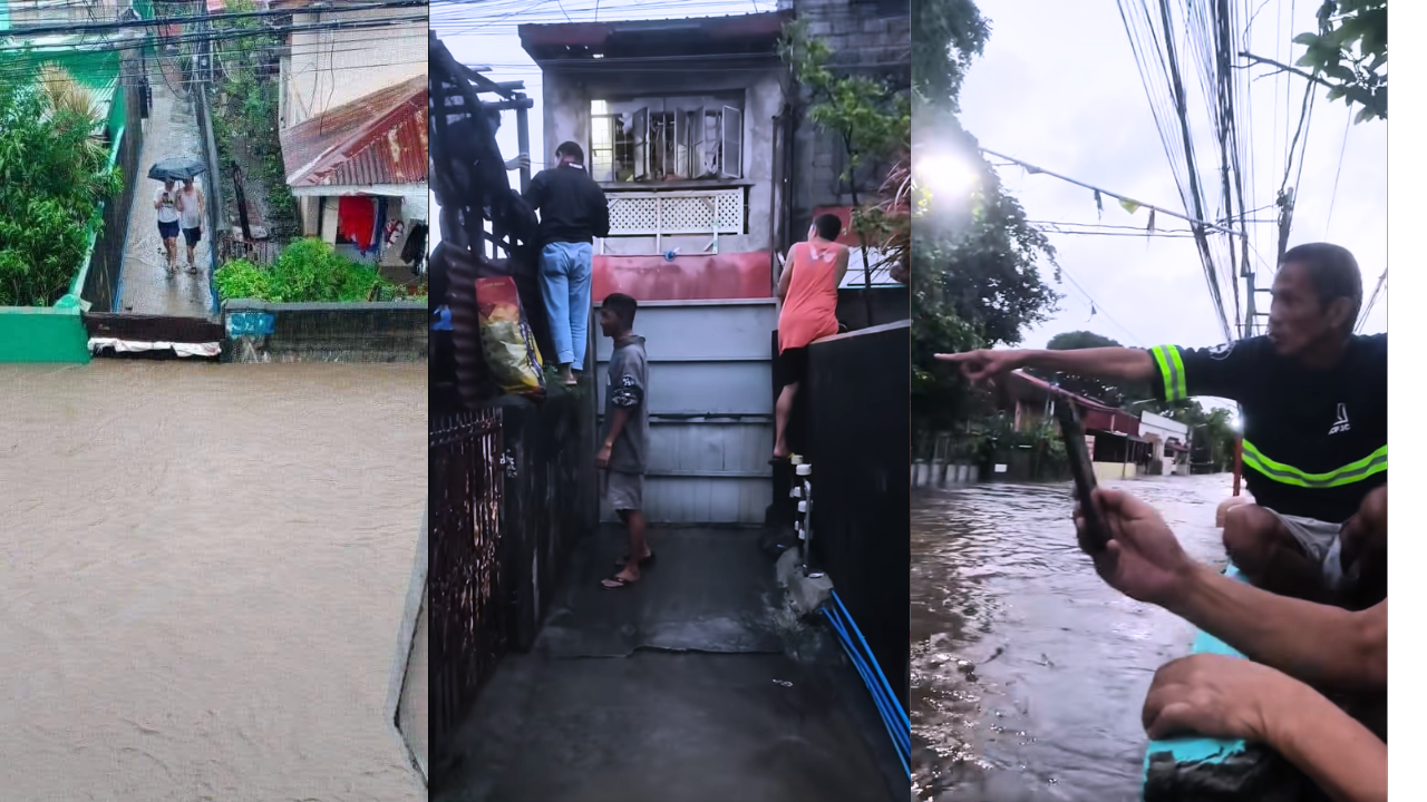 As posted by Dayao on Facebook, this photo was taken during Typhoon Ulysses in 2020. A view from a relative's second-floor window shows that the makeshift wood and rag barrier against the low wall helped protect their alley during the deluge. Years later, that makeshift fix evolved into the engineered steel gates now protecting the entire neighborhood.