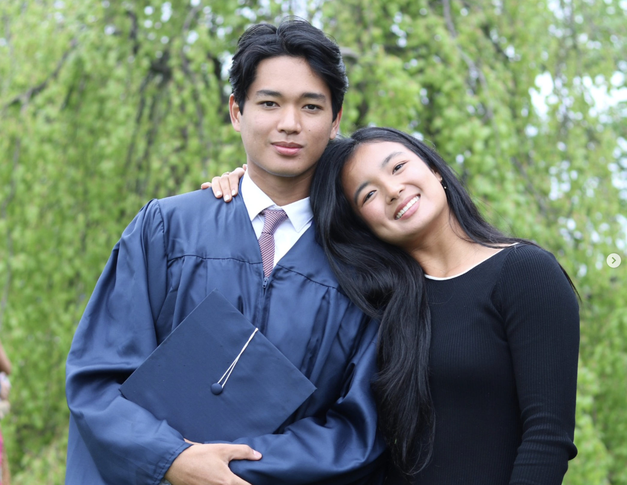 Alex Eala with her older brother, Miko, who was there from the earliest days of her tennis journey and remains one of the few people who knows her game from the inside out.
