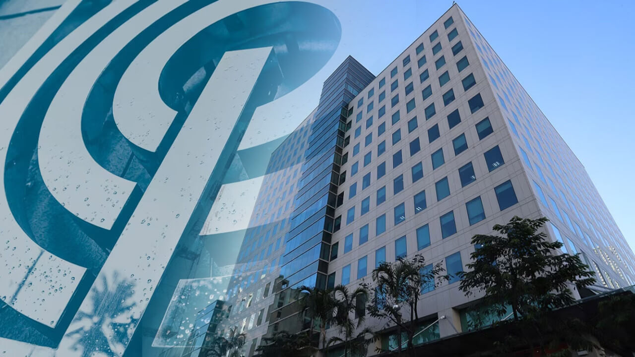 ABS-CBN logo and building