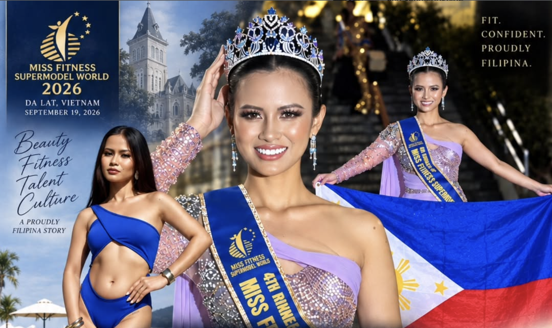 Stephanie Ann Elmission Wins 4th Runner-Up at Miss Fitness Supermodel World 2026