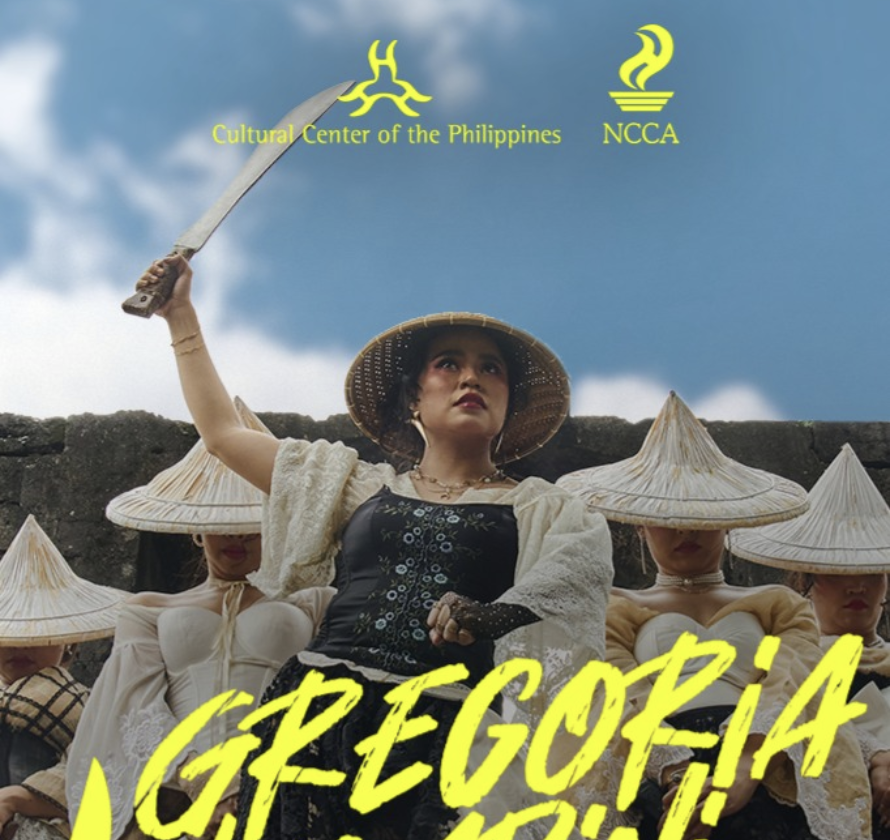 Promotional image for Tanghalang Pilipino's Gregoria Lakambini run at Rockwell