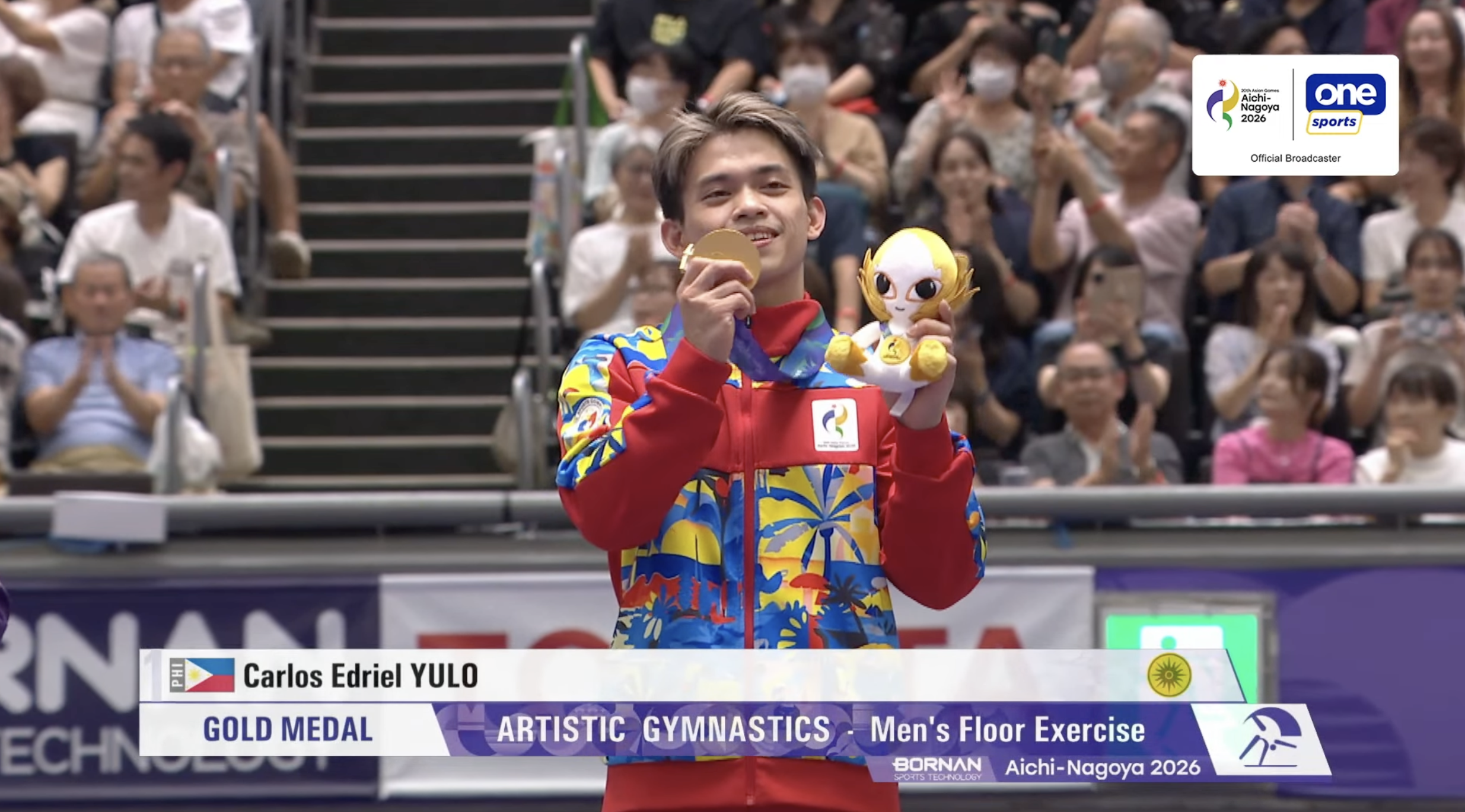 Carlos Yulo Wins 2026 Asian Games Floor Exercise Gold